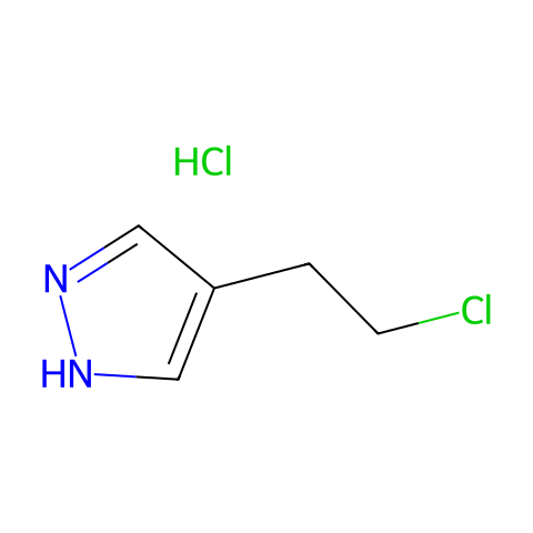4-(2-氯乙基)-1H-吡唑盐酸盐结构图