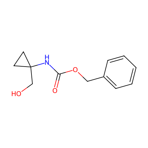 Carbamic acid, N-[1-(hydroxymethyl)cyclopropyl]-, phenylmethyl ester结构图