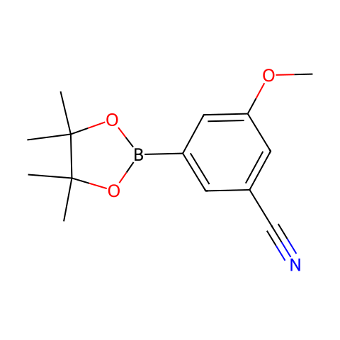 3-氰基-5-甲氧基苯基硼酸频哪醇酯结构图