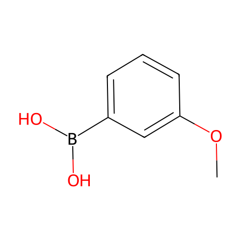 3-甲氧基苯硼酸结构图