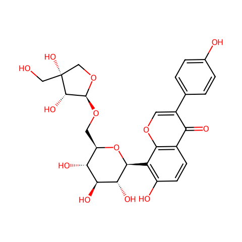葛根素芹菜糖苷结构图