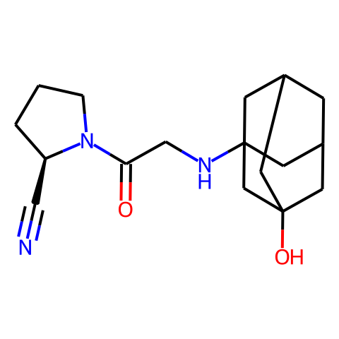 (2R)-Vildagliptin结构图