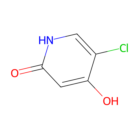 5-氯-2,4-二羟基吡啶结构图