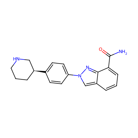 Niraparib (R-enantiomer)结构图