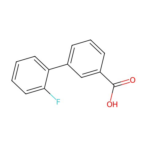 2-氟联苯-3-羧酸结构图