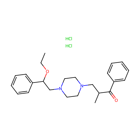 Eprazinone 2HCl结构图