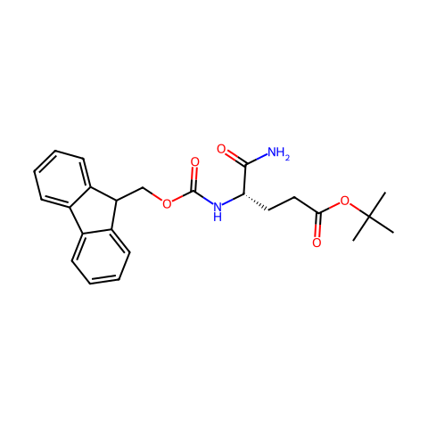 Fmoc-L-Glu(tBu)-NH2结构图
