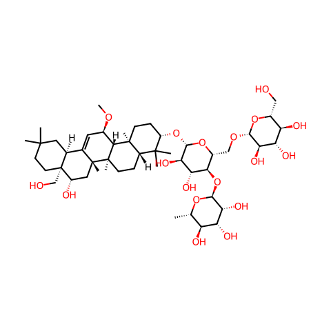 11(α)甲氧基柴胡皂苷F结构图