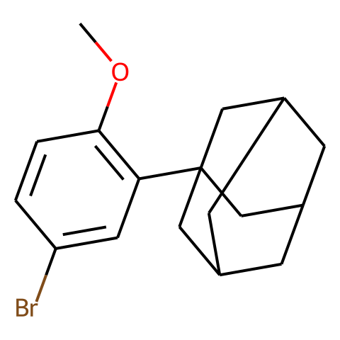 2-(1-金刚烷基)-4-溴苯甲醚结构图