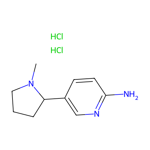 5-(1-Methyl-pyrrolidin-2-yl)-pyridin-2-ylaminedihydrochloride结构图