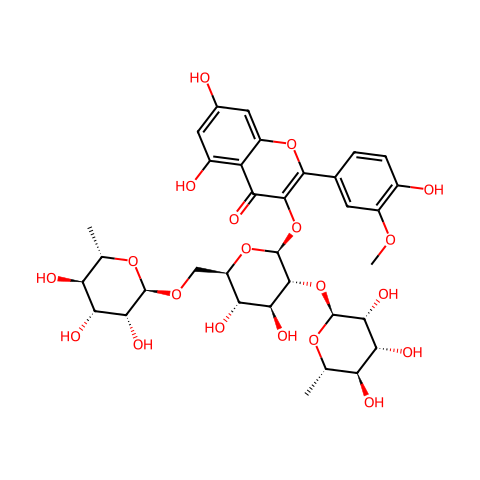香蒲新苷 分子结构图