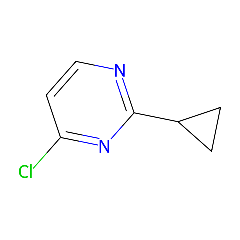 4-CHLORO-2-CYCLOPROPYLPYRIMIDINE结构图