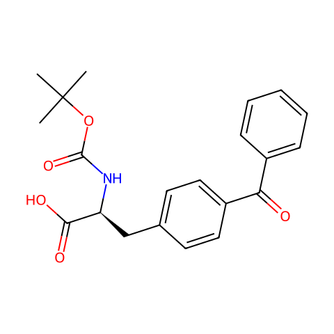 BOC-L-4-苯甲酰基苯丙氨酸结构图