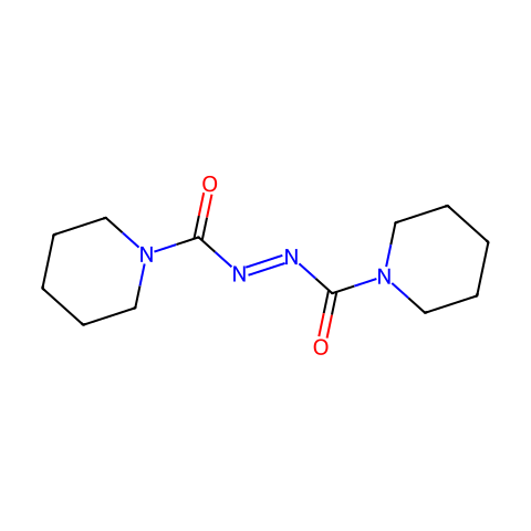 1,1'-(偶氮二羰基)二哌啶结构图