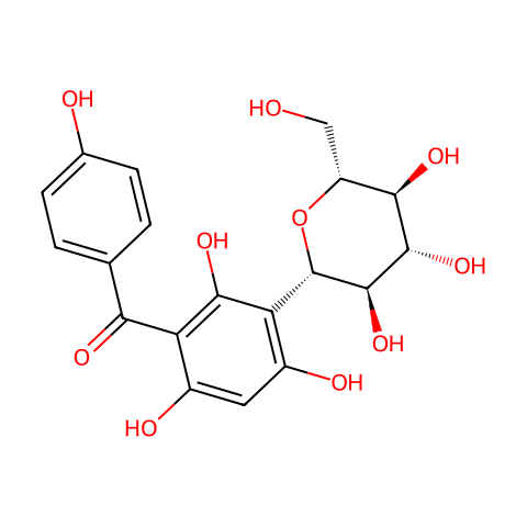 Iriflophenone 3-C-glucoside结构图