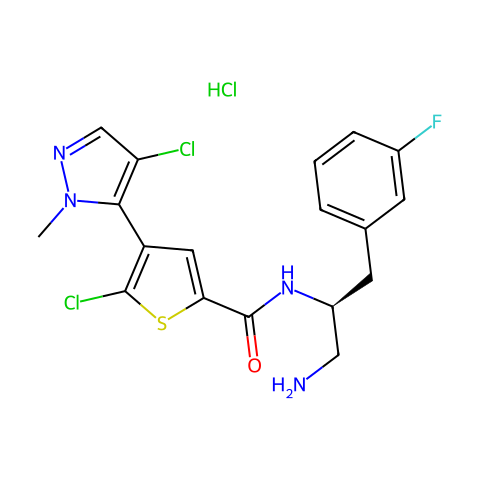 Afuresertib (hydrochloride)结构图