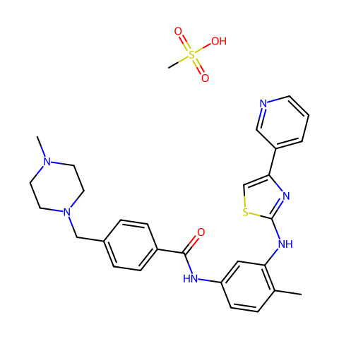 Masitinib (mesylate)结构图
