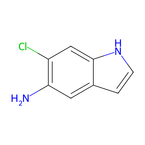 6-chloro-1H-indol-5-amine结构图