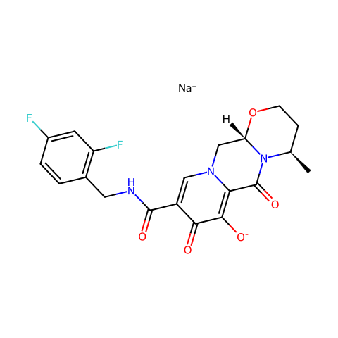 Dolutegravir (sodium)结构图