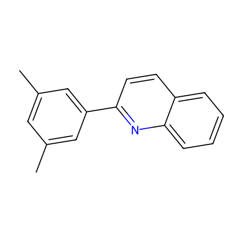 2-(3,5-二甲基苯基)喹啉结构图
