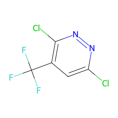3,6-二氯-4-(三氟甲基)哒嗪结构图