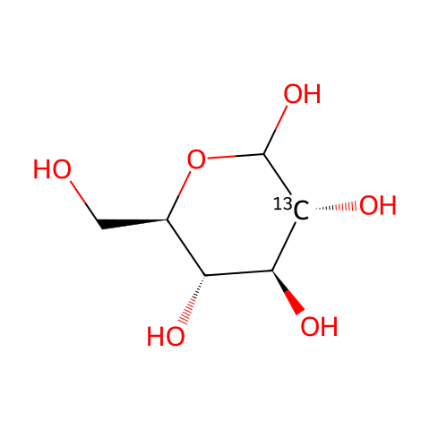 D-葡萄糖-2-13C结构图