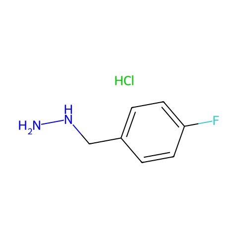 (4-fluorobenzyl)hydrazine hydrochloride结构图