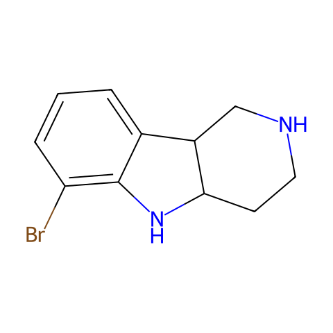 6-溴甲基-2,3,4,4A,5,9B-六氢-1H-吡啶并[4,3-B]吲哚结构图