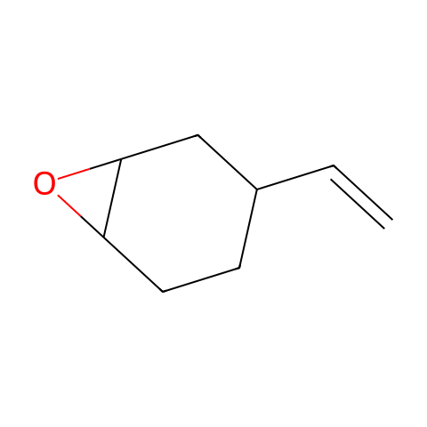 4-乙烯基-1-环己烯-1,2-环氧结构图