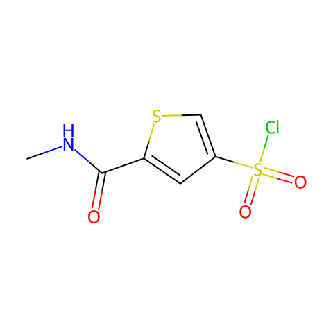 5-[(methylamino)carbonyl]-3-thiophenesulfonyl chloride(SALTDATA: FREE)结构图