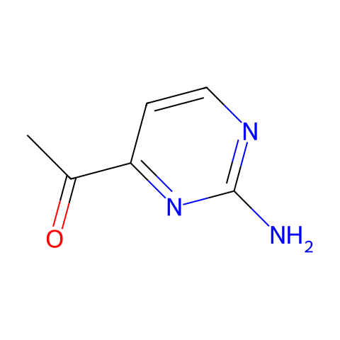 2-氨基-4-乙酰基嘧啶结构图