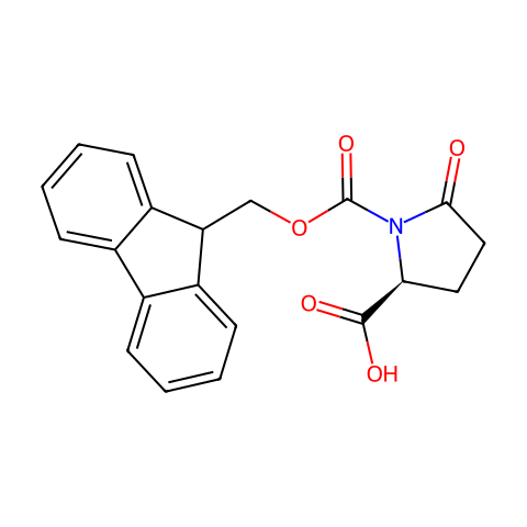 N-FMOC-L-焦谷氨酸结构图