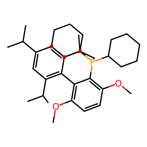 2-(二环己基膦)-3,6-二甲氧基-2-4-6-三-I-丙基-11-联苯结构图