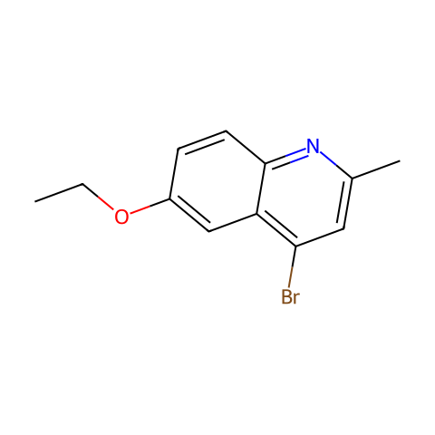 4-Bromo-6-Ethoxy-2-Methylquinoline结构图