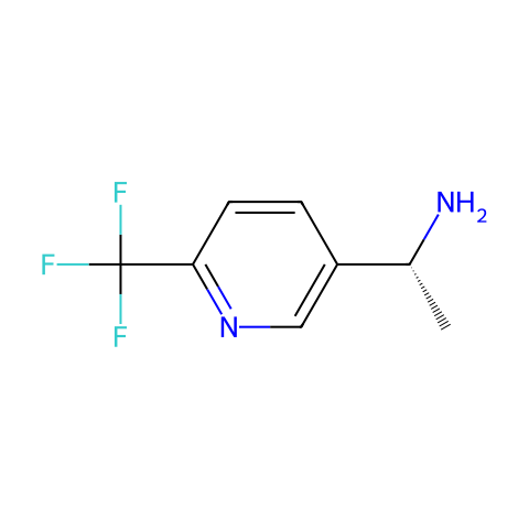 (1R)-1-[6-(trifluoromethyl)pyridin-3-yl]ethan-1-amine结构图