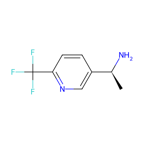(S)-1-(6-(Trifluoromethyl)pyridin-3-yl)ethanamine结构图