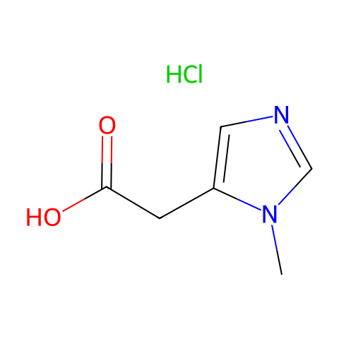 Pi-Methylimidazoleacetic acid hydrochloride结构图