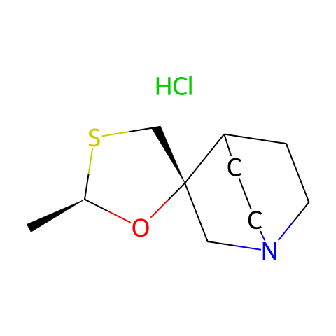 Cevimeline Hydrochloride Salt结构图