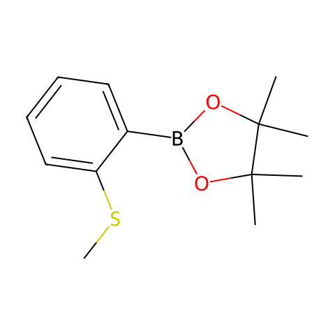 2-甲基硫代苯硼酸频那醇酯结构图