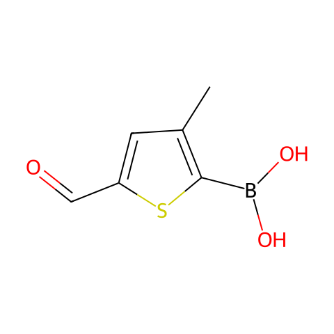 5-甲酰基-3-甲基噻吩-2-硼酸结构图
