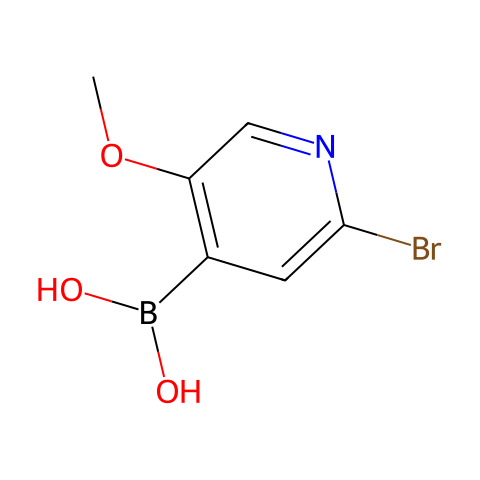 (2-Bromo-5-methoxypyridin-4-yl)boronic acid结构图