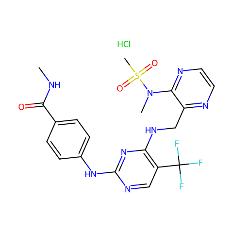 Defactinib (hydrochloride)结构图