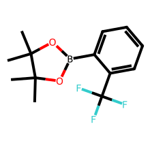 2-[2-(三氟甲基)苯基]-4,4,5,5-四甲基-1,3,2-二氧杂戊硼烷结构图