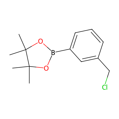2-(3-(Chloromethyl)phenyl)-4,4,5,5-tetramethyl-1,3,2-dioxaborolane结构图
