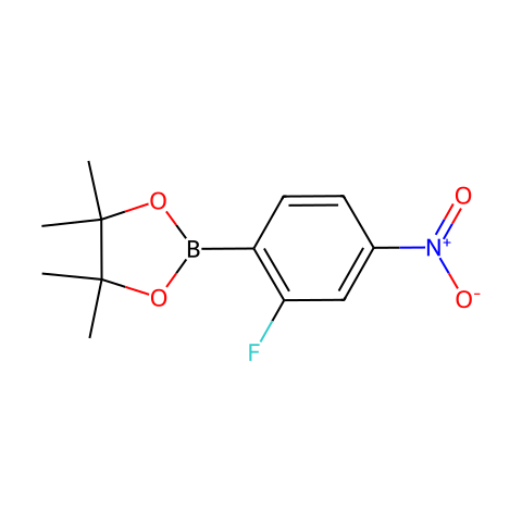 2-FLUORO-4-NITROPHENYLBORONIC ACID, PINACOL ESTER结构图