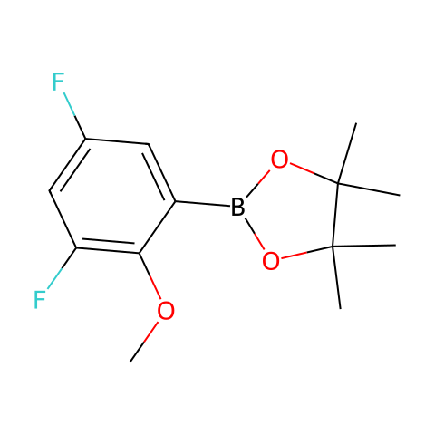 3,5-DIFLUORO-2-METHOXYPHENYLBORONIC ACID, PINACOL ESTER结构图