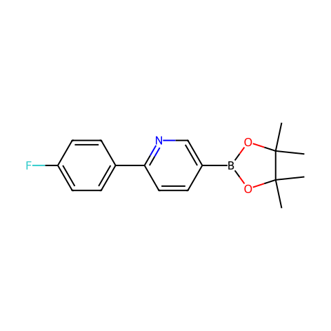 6-(4-氟苯基)吡啶-3-硼酸频哪醇酯结构图