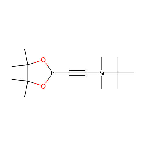 2-((TERT-BUTYLDIMETHYLSILANYL)ETHYNYL) BORONIC ACID PINACOL ESTER结构图