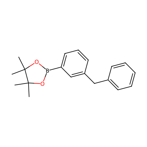 2-(3-Benzylphenyl)-4,4,5,5-tetramethyl-1,3,2-dioxaborolane结构图