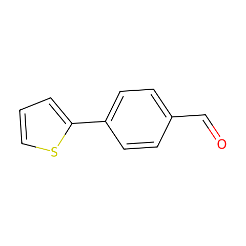 4-(2-噻吩基)苯甲醛结构图